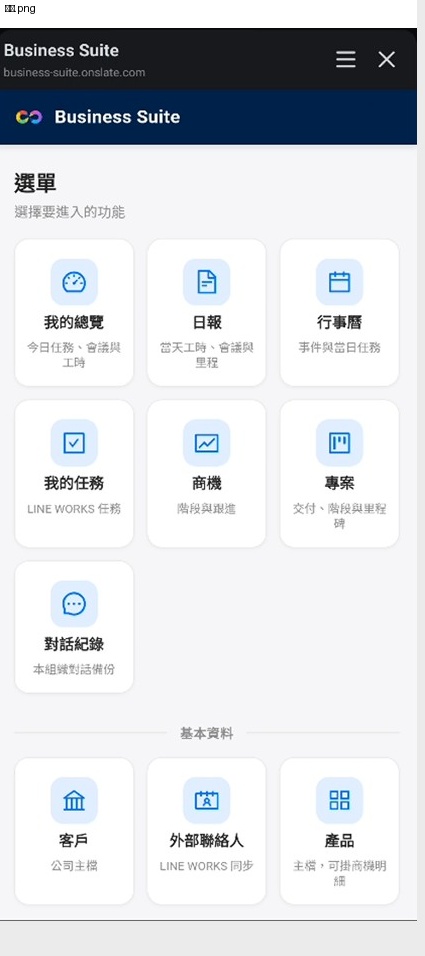 管理總覽畫面